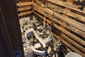 和便トイレの解体