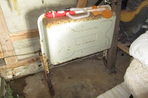 取替前のオイルタンク