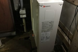 取替後の石油給湯器