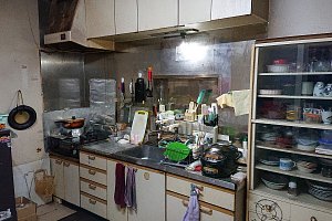 古くなったキッチン