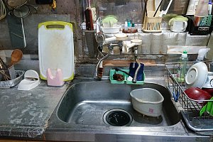 古くなったキッチン