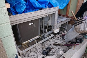 0.75坪分の基礎解体