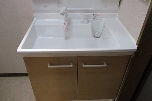 すっきりした洗面ボウル