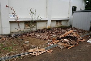 物置解体後
