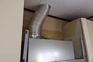 換気ダクトと本体との接続