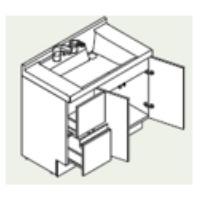 ベースキャビ引出し　間口900mm