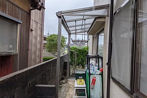 アルミテラス目隠し工事