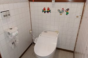 停電時でも手動で水を流せる