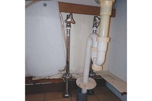 洗面台　洗面化粧台　リフォーム前