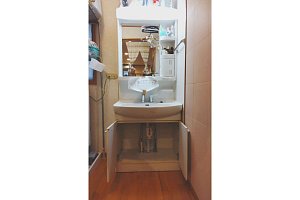 洗面化粧台　リフォーム　洗面台