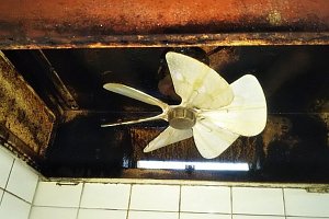 プロペラファン、油