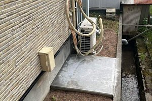しっかりと土間打ちしました