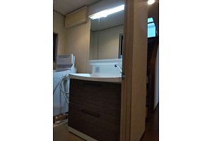 洗面台　洗面化粧台　洗面化粧台リフォーム　リフォーム　洗面台交換　クリナップ　ファンシオ　W900