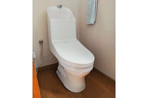トイレ　トイレリフォーム　リフォーム　トイレ交換　TOTO　ｳｫｼｭﾚｯﾄ一体型 ZJ1 手洗付