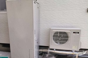 キッチン　キッチンリフォーム　リフォーム　キッチン交換　クリナップ　ラクエラ　給湯器交換　給湯器　三菱　エコキュート　SRT-ST375UA