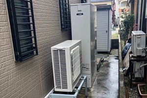 三菱　エコキュート　SRT-W376Z　オール電化　交換工事