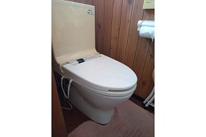 トイレ　トイレリフォーム　リフォーム　トイレ交換　TOTO　ピュアレストQR 浴室水栓　浴室水栓交換