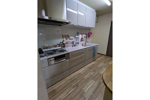 キッチン　キッチンリフォーム　リフォーム　キッチン交換　タカラスタンダード　エーデル　ノーリツ　ビルトインコンロ ピアット LPG　タカラスタンダード　レンジフード　VRAS-E902ADRN