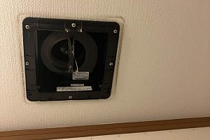 トイレ換気扇　換気扇交換　Panasonic　天埋換気扇　FY-17CB　パイプファン　FY-08PDL90D