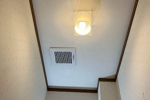 トイレ換気扇　換気扇交換　Panasonic　天埋換気扇　FY-17CB　パイプファン　FY-08PDL90D