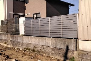目隠し　フェンス　フェンス工事