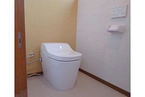 トイレ　トイレリフォーム　リフォーム　トイレ交換　Panasonic　ｱﾗｳｰﾉS160　ﾀｲﾌﾟ2 ﾌﾗｯﾄﾘﾓｺﾝ