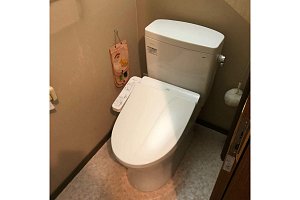 トイレ　トイレリフォーム　リフォーム　トイレ交換 TOTO　ピュアレストQR