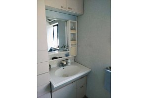 洗面台　洗面化粧台　洗面化粧台リフォーム　リフォーム　洗面台交換　LIXIL　V1　D7