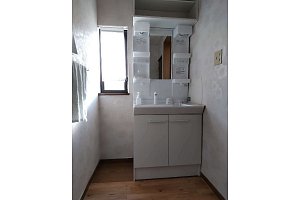 洗面台　洗面化粧台　洗面化粧台リフォーム　リフォーム　洗面台交換　LIXIL　V1　D7