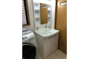 洗面台　洗面化粧台　洗面化粧台リフォーム　リフォーム　洗面台交換 クリナップ　ファンシオ