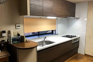 キッチン　キッチンリフォーム　リフォーム　キッチン交換　トイレ交換　洗面化粧台交換　クッションフロア　CF　換気扇