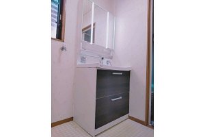 洗面台　洗面化粧台　洗面台交換 クリナップ　ファンシオ