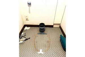 工事中　取外し後