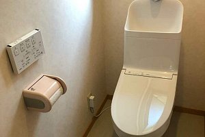 トイレ　トイレリフォーム　リフォーム　トイレ交換　TOTO　ｳｫｼｭﾚｯﾄ一体型 ZJ1標準配管/手洗付