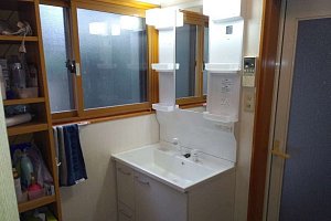 洗面台　洗面化粧台　洗面化粧台リフォーム　リフォーム　洗面台交換