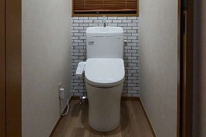 トイレ　トイレリフォーム　リフォーム　トイレ交換　TOTO　ピュアレストQR