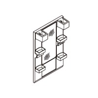 ミラーキャビネット間口600mm