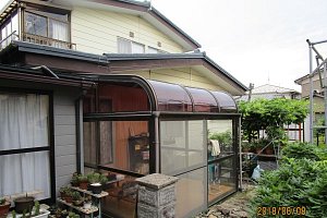 サンルーム屋根補修