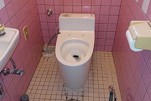 便座を取り付ける前