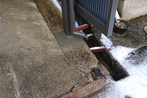 ギリギリの位置での柱