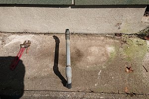 新しいオイルタンク設置前