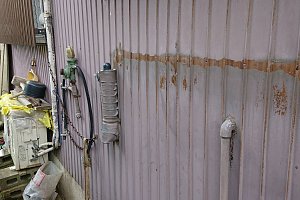 使用されていない給水管