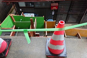 コンクリートの階段